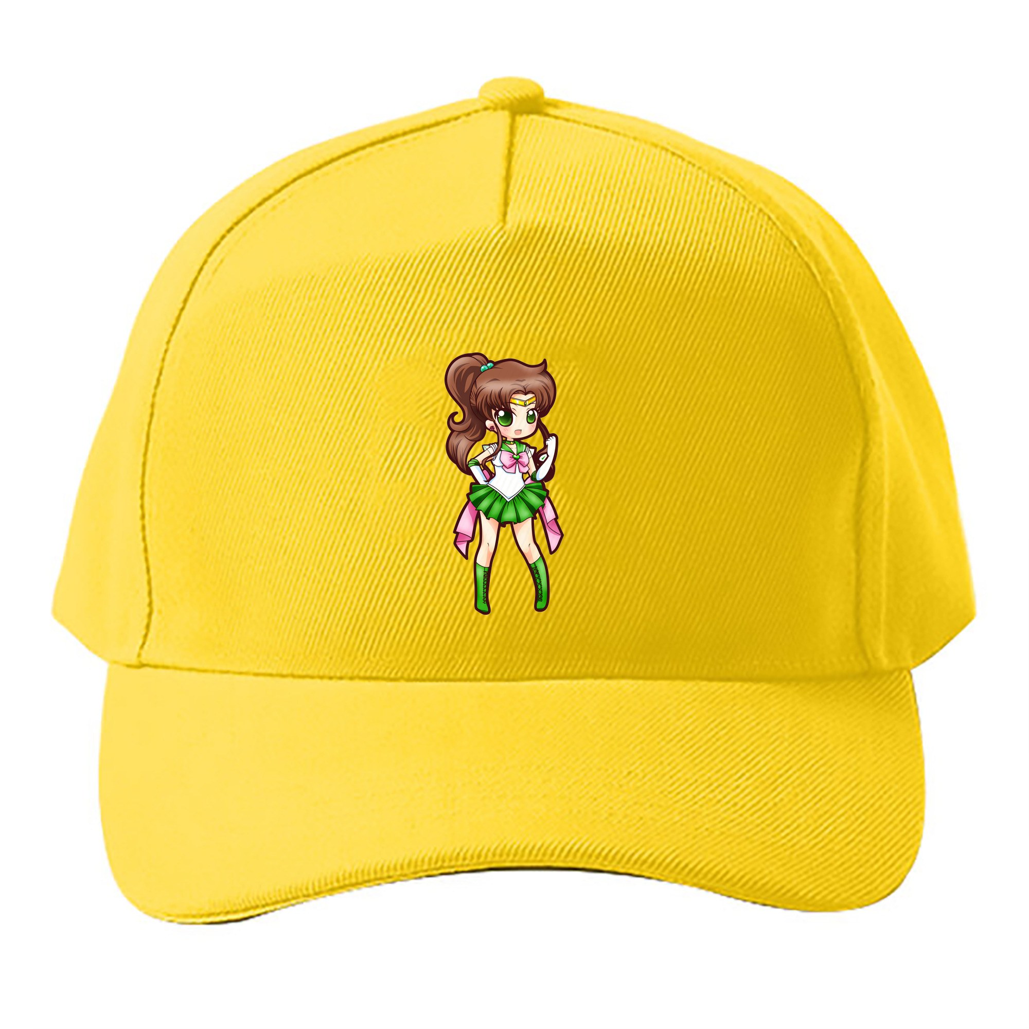 （画像用） 美少女戦士セーラームーン 木野 まこと きの まこと Sailor Moon Kino Makoto （セーラージュピター；Sailor Jupiter） ベースボールキャップ 綿100％ 男女兼用 帽子 スポーツ